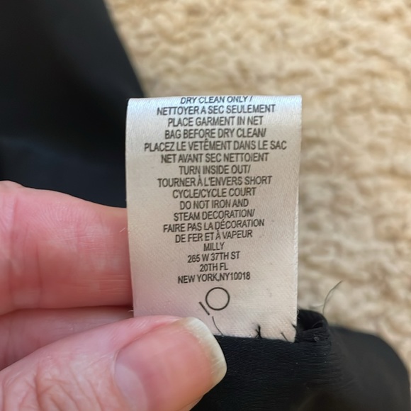 Milly studded black top SILK size 4 EUC - Picture 10 of 10